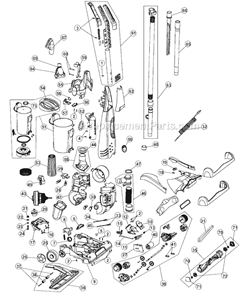 Page A Diagram and Parts List for M091750  Dirt Devil Upright Vacuum